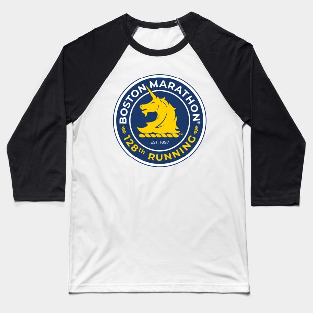 Boston Marathon 128Th Baseball T-Shirt by RunnersRoar